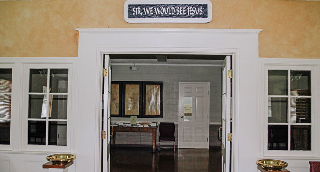 Back of the sanctuary